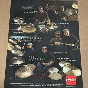 Jim Keltner & Abe Laboriel Jr. - Paiste Cymbals - 2005 Print Advertisement
